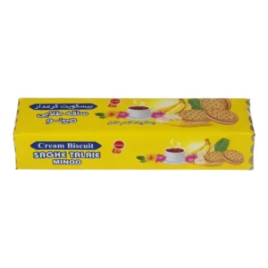 بیسکویت کرمدار ساقه طلایی با طعم موز مینو – 192 گرم