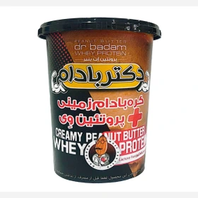 کره بادام زمینی دکتر بادام پروتئین وی ۴۷۰ گرم
