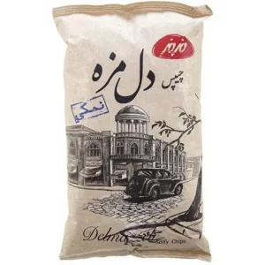 مزمز چیپس دل مزه نمکی ۹۰ گرم