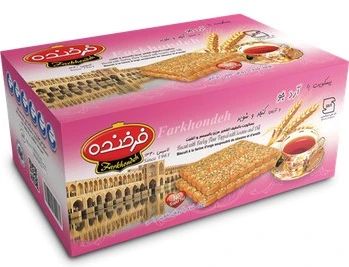 فرخنده بیسکوئیت پذیرایی آرد جو ۸۵۰ گرمی
