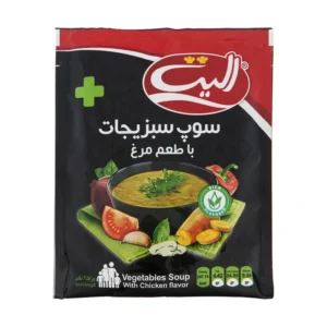 الیت سوپ سبزیجات و مرغ