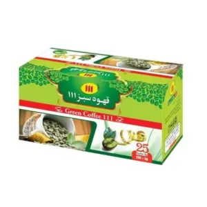 111قهوه سبز 25عددی
