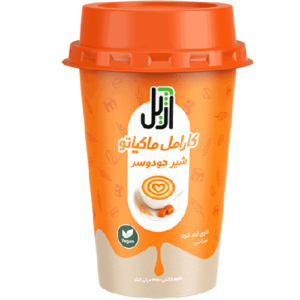 نوشیدنی کارامل ماکیاتو با شیر جودوسر آژیل ۲۲۵ میلی لیتر