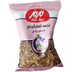 مزمز تخمه ی آفتاب گردان پوست دار با طعم سس رنچ