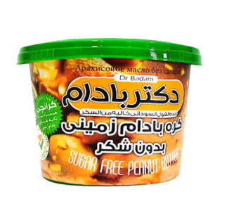دکتر بادام کره ی بادام زمینی بدون شکر ۲۲۰ گرمی