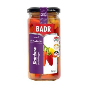 بدر ترشی فلفل رنگین کمان ۳۵۰ گرمی