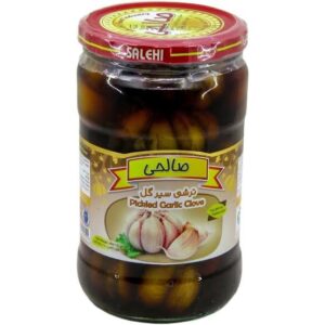 صالحی شیشه ی ترشی سیر گل ۷۰۰ گرمی