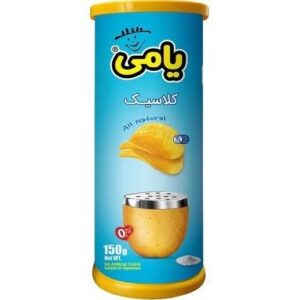 یامی چیپس ساده نمکی قوطی کوچک