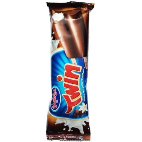 بستنی دوقلو روکش کاکائو دومینو