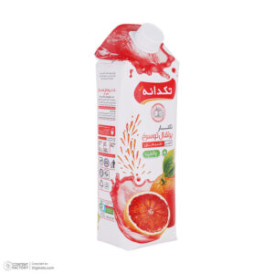 آبمیوه پاکتی پرتقال توسرخ تکدانه 1 لیتری