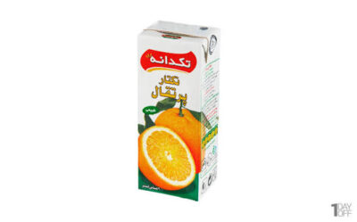آبمیوه پاکتی پرتقال تکدانه 200 سی سی