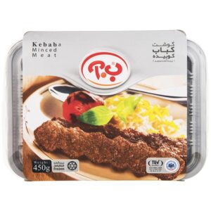 ب آ گوشت کباب کوبیده نیمه اماده ۴۵۰ گرمی
