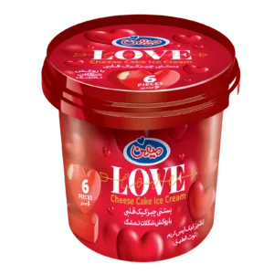 بستنی چیز کیک قلبی میهن